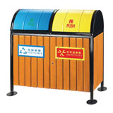 江南 GPX-129 环保分类垃圾桶（防腐樟子松木）